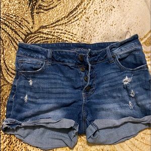 Denim jean shorts